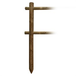 PALO PINO TORNITO Ø 14 H 175 - CON PUNTA E 2 FORI Ø 8